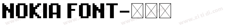 NOKIA FONT字体转换